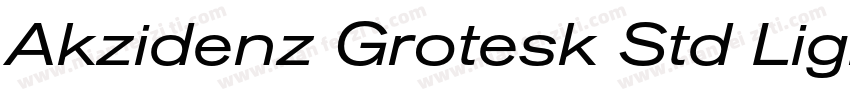 Akzidenz Grotesk Std Light Ext字体转换